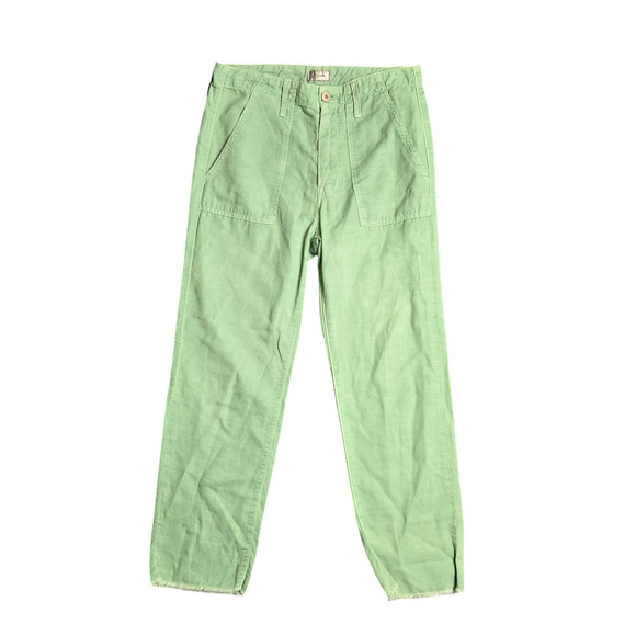 Mother The Shaker Chop Crop Pants in Wedge Green Size: 26 - Picture 1 of 12